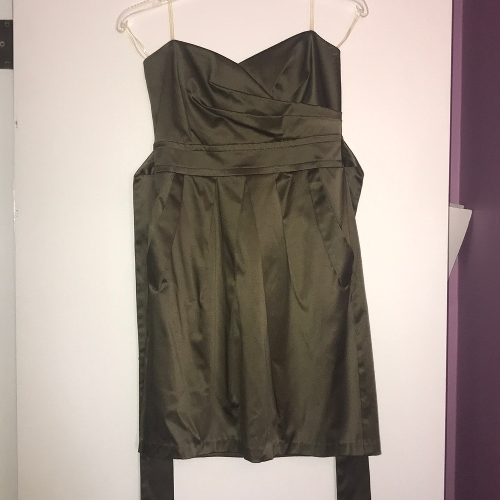 Satin Strapless Dress